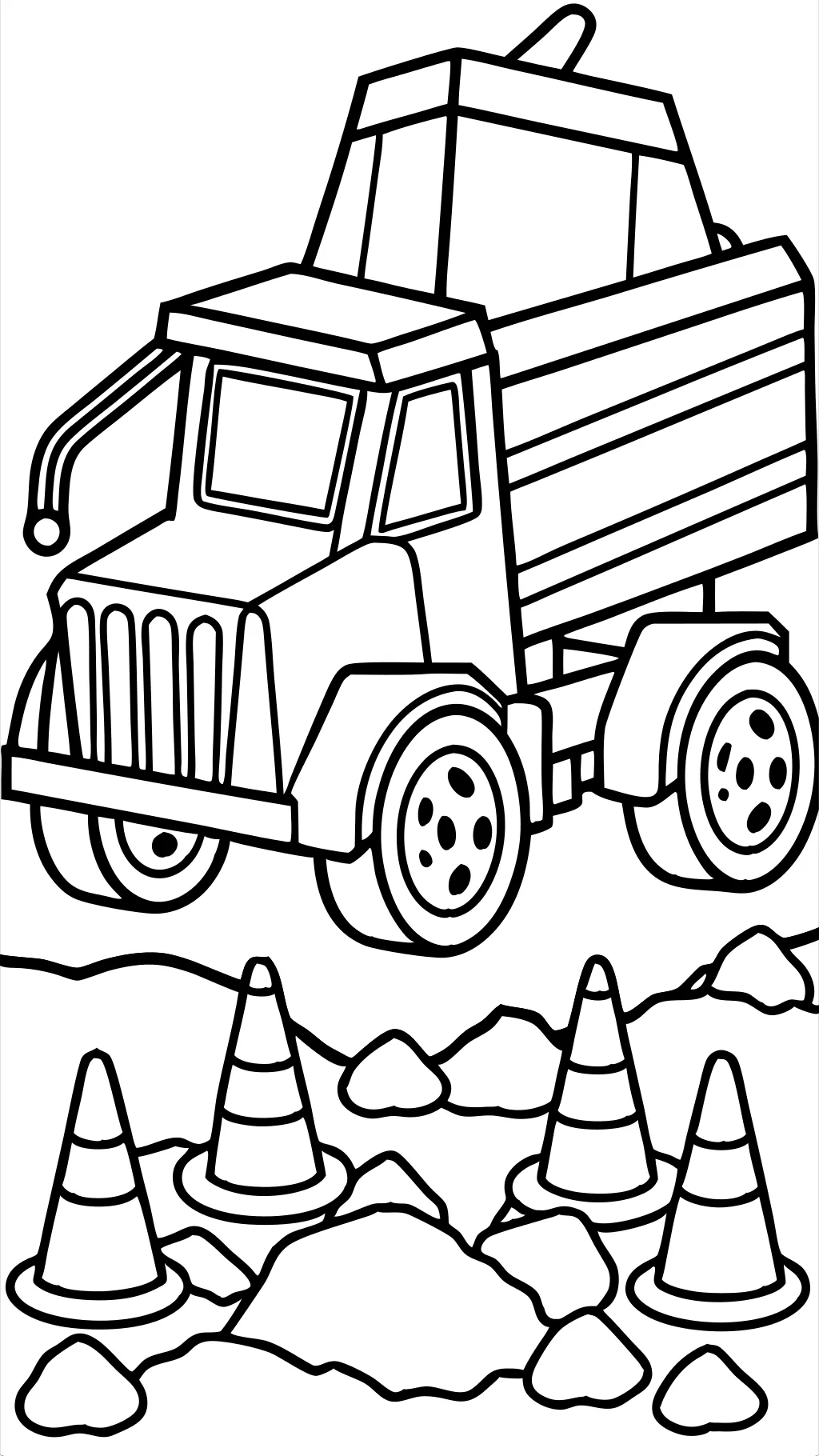 dump truck coloring pages